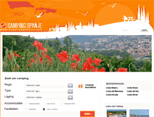 Tablet Screenshot of campingspanje.org